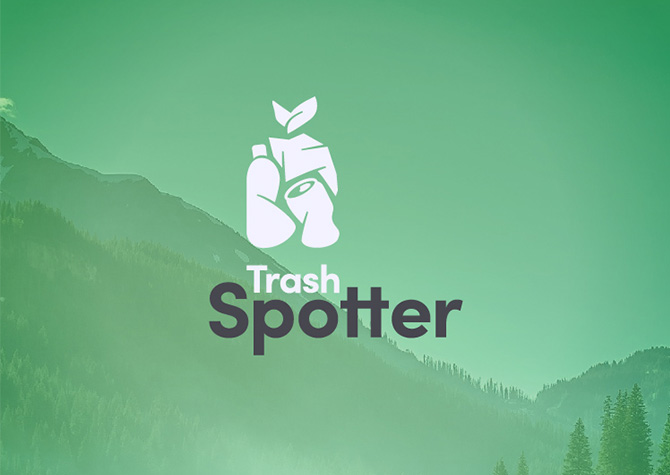 Application mobile Trash Spotter - Accueil